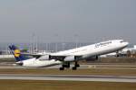Lufthansa Airbus  A 340-313X D-AIFC Gandar Halifax Mnchen ( MUC ) 05.11.2011