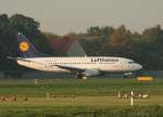 Lufthansa B 737-530 D-ABIA  Greifswald  kurz vor dem Start in Berlin-Tegel am 04.10.2011
