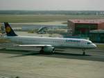 A321 der Lufthansa in Frankfurt.(03.09.05)