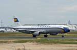 Airbus A 321-131 D-AIRX Lufthansa Retro Design startet in Frankfurt(Main) am 27.05.2012.