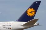 Lufthansa, D-AIMH  New York , Airbus, A 380-800 (Seitenleitwerk/Tail), 12.09.2012, FRA-EDDF, Frankfurt, Germany