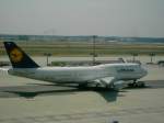 Boeing 747-400 der Lufthansa in Frankfurt. Aufgenommen im Juli 2008.