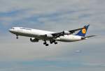 A 340-300 D-AIGD  Remscheid  Lufthansa - short final 25L FRA.