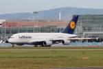 Lufthansa A 380-841 D-AIMG  Wien  am 16.08.2012 auf dem Flughafen Frankfurt am Main