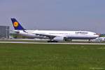 Lufthansa, D-AIKR, A330-343X beim Start in MUC nach Riad (RUH) 15.05.2013