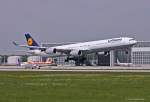 Lufthansa, D-AIHY, A340-642X bei der Landung in MUC aus Chicago (ORD) 15.05.2013