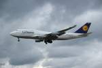 Lufthansa Boeing 747-400 D-ABVW am 13.07.2012 am Frankfurter Flughafen