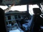 Cockpit einer A380 von Lufthansa