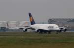 Lufthansa A380-841 D-AIMG  Wien  nach der Landung in Frankfurt am 10.06.2013