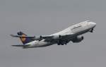 Lufthnasa B 747-430 D-ABVH  Dsseldorf  beim Start in Frankfurt am 10.06.2013