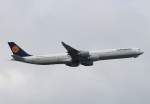 Lufthansa A 340-642 D-AIHF  Lbeck  beim Start in frankfurt am 10.06.2013