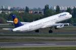 D-AIDA Lufthansa Airbus A321-231    am 25.04.2014 in Tegel gestartet