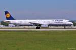 D-AIDF  FC Bayern Siegerflieger  / Lufthansa / A321-231 beim Start in MUC nach Ankara (ESB) 21.05.2014