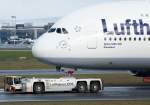 Lufthansa, D-AIMK  Düsseldorf , Airbus, A 380-800 (Bug/Nose), 18.04.2014, FRA-EDDF, Frankfurt, Germany