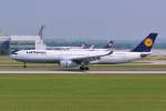 D-AIKI / Lufthansa / A330-343 in MUC bei der Landung aus Montreal (YUL) 03.06.2014
