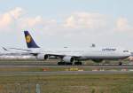 Lufthansa, D-AIHF  Lübeck , Airbus, A 340-600, 23.04.2014, FRA-EDDF, Frankfurt, Germany 