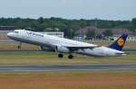 D-AISN Lufthansa Airbus A321-231   gestartet in Tegel  13.06.2014