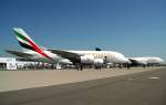 Emirates A 380-861, A6-EEV, Lufthansa B 747-830, D-ABYN, ILA 2014, 22.05.2014