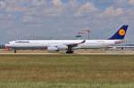 D-AIHY / Lufthansa / A340-642 beim Start in MUC nach Los Angeles (LAX) 03.07.2014