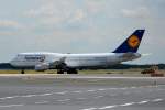 D-ABVS Lufthansa Boeing 747-430   am 15.07.2014 zum Start in Frankfurt