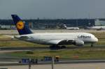 D-AIMK Lufthansa Airbus A380-841  zum Start in Frankfurt am 15.07.2014