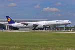 D-AIHZ  Leipzig  / Lufthansa / A340-642 bei der Landung in MUC aus Chicago (ORD) 08.08.2014