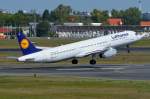 D-AISX Lufthansa Airbus A321-231   in Tegel am 03.09.2014 gestartet