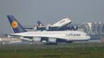 A380.D-AIMJ und D-AIMF am 9.11.2014 in Frankfurt. Lufthansa