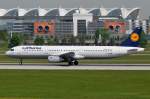 D-AIDU Lufthansa Airbus A321-231 in München gelandet am 12.05.2015