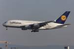 Lufthansa, D-AIMD, Airbus, A380-841, 30.08.2015, FRA, Frankfurt, Germany           