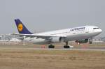 D-AIAT, A300-B4-603, Frankfurt EDDF/FRA, 18.03.09, Lufthansa A300B4-603 rotates on RW18W (EOS50D + Sigma 50-500)