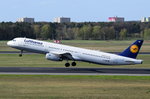 D-AISB Lufthansa Airbus A321-231  Hameln   gestartet am 20.04.2016 in Tegel