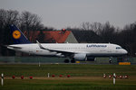 Lufthansa A 320-214 D-AIUC kurz vor dem Start in Berlin-Tegel am 19.12.2015