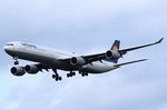 D-AIHZ Lufthansa Airbus A340-642   Leipzig   in München am 15.05.2016 beim Landeanflug