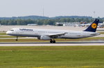 D-AIDW Lufthansa Airbus A321-231  bei der Landung in München am 18.05.2016