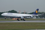 Lufthansa Airbus A340-313 D-AIFD, cn(MSN): 390,
Frankfurt Rhein-Main International, 25.05.2016.