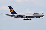 D-AIMJ Lufthansa Airbus A380-841  Brüssel   beim Landeanflug in Frankfurt am 01.08.2016