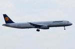 D-AISK Lufthansa Airbus A321-231  Emden  beim Anflug auf Frankfurt am 01.08.2016