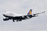 D-ABVM Lufthansa Boeing 747-430  Hessen   beim Anflug auf Frankfurt am 06.08.2016