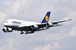 D-AIMA Lufthansa Airbus A380-841  Frankfurt am Main   beim Landeanflug in Frankfurt am 06.08.2016