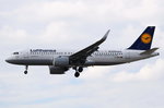 D-AINA Lufthansa Airbus A320-271n(WL)  beim Anflug auf Frankfurt am 06.08.2016