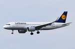 D-AINB Lufthansa Airbus A320-271n(WL)  beim Landeanflug in Frankfurt am 06.08.2016
