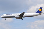 D-AISX Lufthansa Airbus A321-231  Celle   in Frankfurt am 06.08.2016 beim Landeanflug