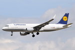 D-AIUO Lufthansa Airbus A320-214(WL)  beim Anflug auf Frankfurt am 06.08.2016