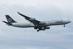 Lufthansa Airbus A340-313 D-AIFE, cn(MSN): 434,  Star Alliance ,
Frankfurt Rhein-Main International, 22.05.2016.