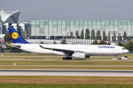 D-AIKG Lufthansa Airbus A330-343  Ludwigsburg   in München zum Gate am 12.10.2016