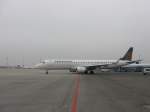 Augsburg Airways Embraer 195-LR D-AEMB Flughafen Mnchen 22.01.2010