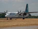 Fokker F-50  Prince Felix  (LX-LGD) von Luxair, Flughafen Luxemburg (18.07.2003)