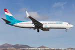 Luxair, LX-LBA, Boeing, B737-8C9, 17.04.2016, ACE, Arrecife, Spain      