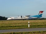 LX-LGN, Bombardier Dash 8Q-400 von Luxair am 14.08.2016 in Luxembourg